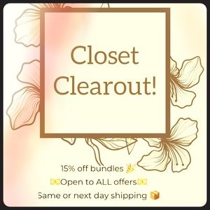 Closet Clearout Week!!